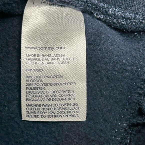Tommy Hilfiger Boys' Tracksuit Set Sweat Hoodie Pants Logo Navy Size Large 16/18 - Picture 14 of 16